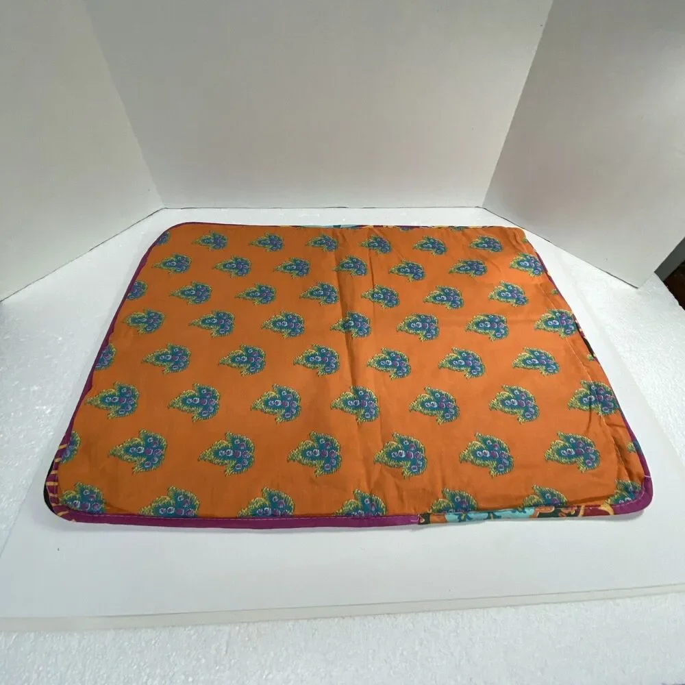 LUSH Brand Pillow Cover Multicolored Boho Hippie Style 26X20 End Zipper Closure